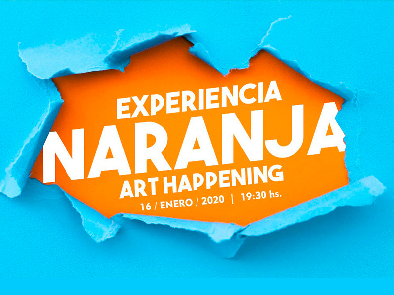 Muestra Experiencia Naranja. Art Happening.